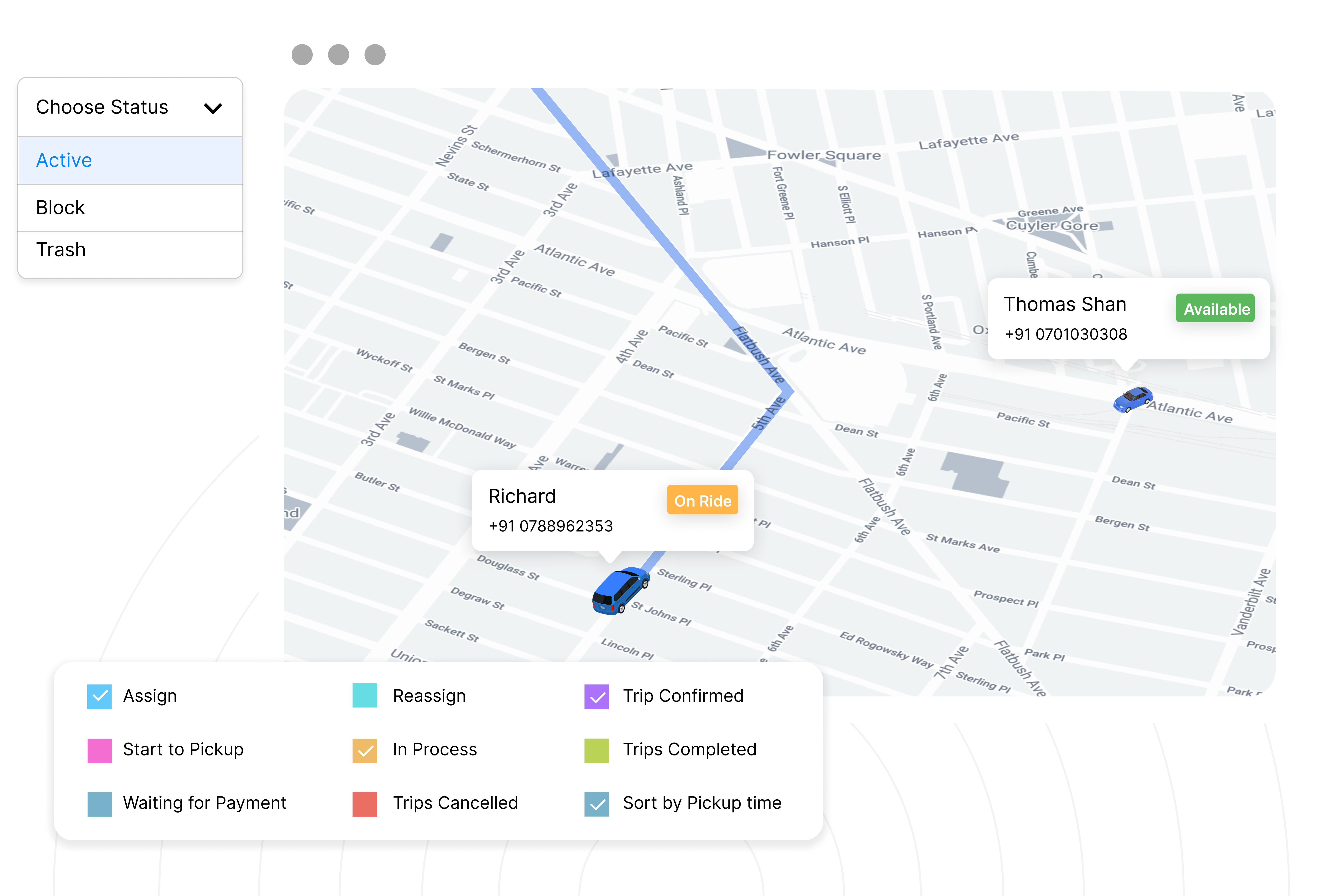 Real-time tracking and monitoring